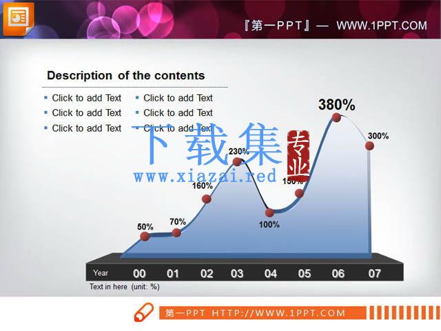 3d立体幻灯片曲线图素材下载