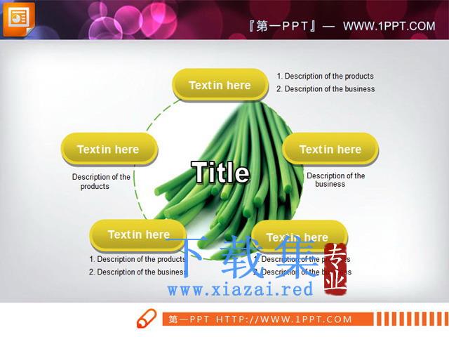 中间带图片的幻灯片内容说明素材