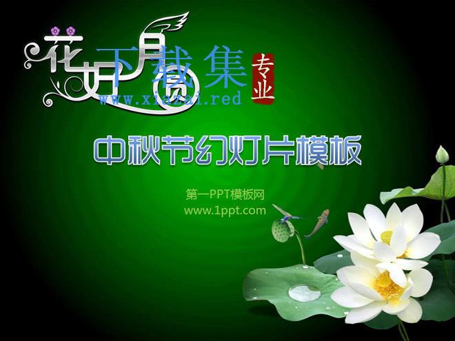 花好月圆中秋节PowerPoint模板下载