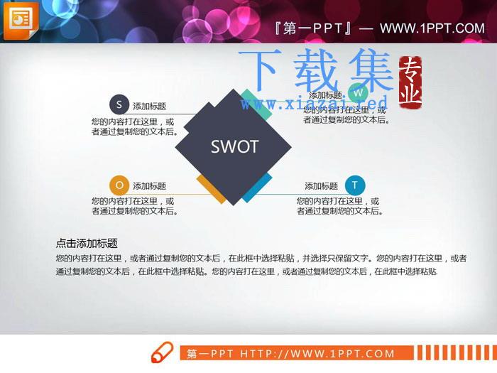 总分关系swot分析图表