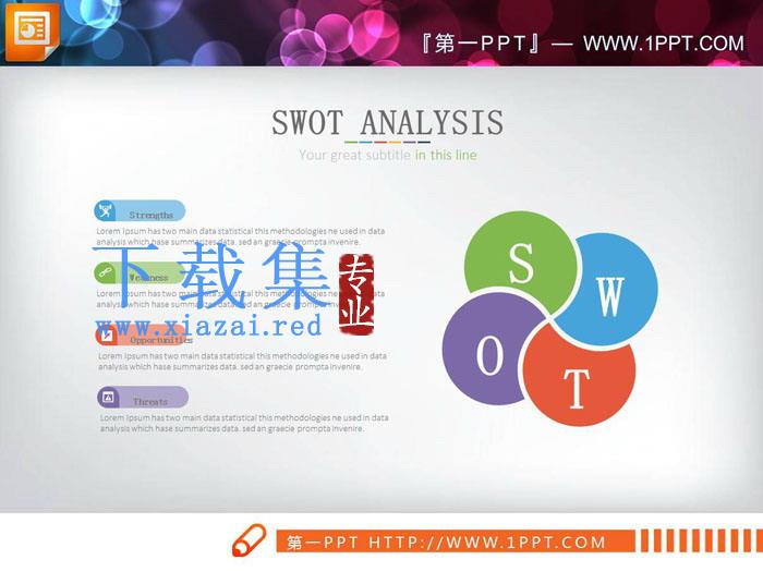 精致swot分析图表