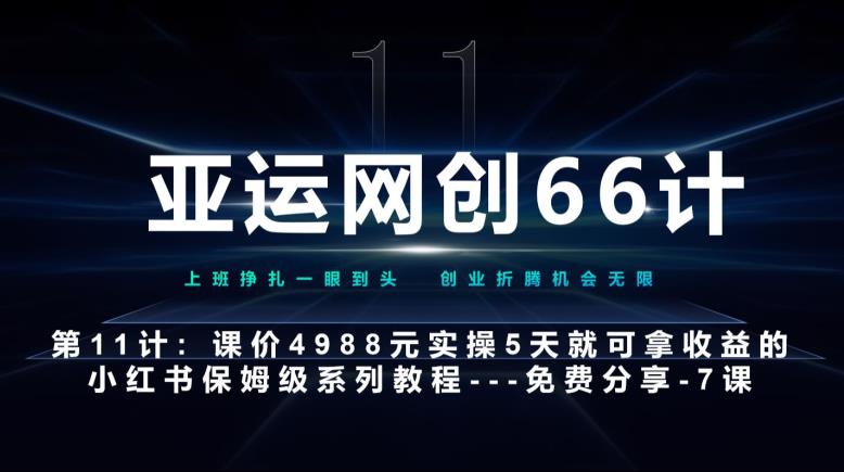 亚运网创66计第11计：小红书第7课–10篇简单粗暴的爆款封面模板–高杠杆+嚼碎喂嘴里