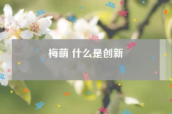 梅萌 什么是创新