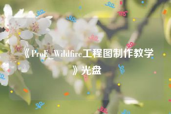 《ProE_Wildfire工程图制作教学》光盘