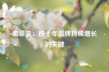 索菲亚：四十年品牌持续增长的关键