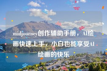 midjourney创作辅助手册，AI绘画快速上手，小白也能享受AI绘画的快乐