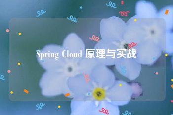 Spring Cloud 原理与实战