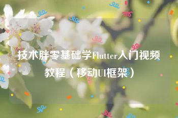 技术胖零基础学Flutter入门视频教程（移动UI框架）