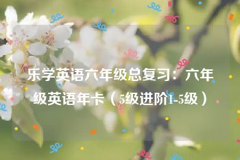 乐学英语六年级总复习：六年级英语年卡（5级进阶1-5级）