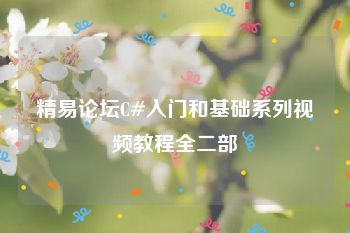 精易论坛C#入门和基础系列视频教程全二部