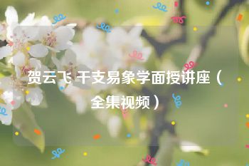 贺云飞 干支易象学面授讲座（全集视频）