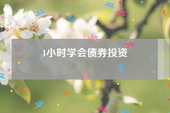 1小时学会债券投资