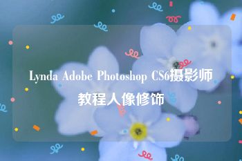 Lynda Adobe Photoshop CS6摄影师教程人像修饰