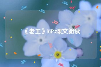 《老王》MP3课文朗读