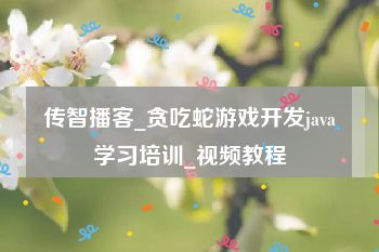 传智播客_贪吃蛇游戏开发java学习培训_视频教程