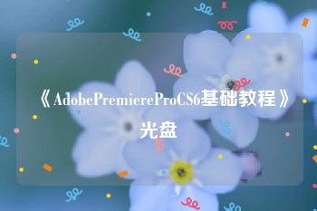 《AdobePremiereProCS6基础教程》光盘