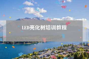 LED亮化树培训教程