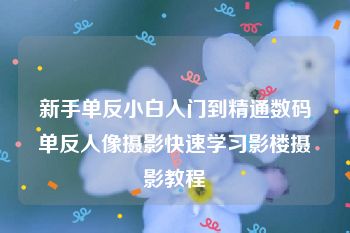 新手单反小白入门到精通数码单反人像摄影快速学习影楼摄影教程