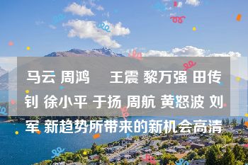 马云 周鸿祎 王震 黎万强 田传钊 徐小平 于扬 周航 黄怒波 刘军 新趋势所带来的新机会高清