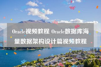 Oracle视频教程 Oracle数据库海量数据架构设计篇视频教程