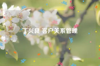 丁兴良 客户关系管理