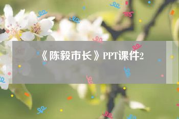 《陈毅市长》PPT课件2