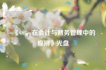 《Office在会计与财务管理中的应用》光盘