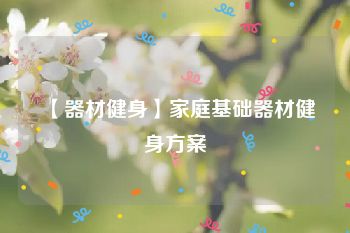 【器材健身】家庭基础器材健身方案