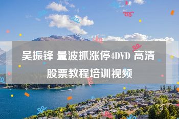 吴振锋 量波抓涨停4DVD 高清 股票教程培训视频