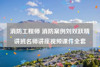 消防工程师 消防案例刘双跃精讲班名师讲座视频课件全套