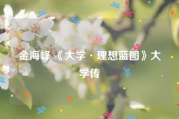 金海峰 《大学·理想蓝图》大学传