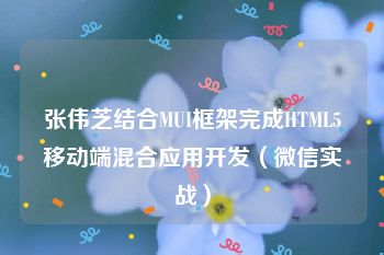 张伟芝结合MUI框架完成HTML5移动端混合应用开发（微信实战）