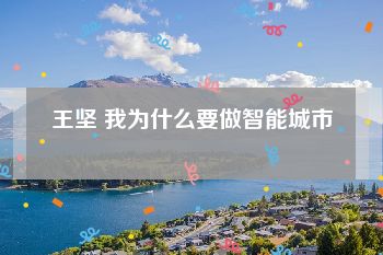 王坚 我为什么要做智能城市