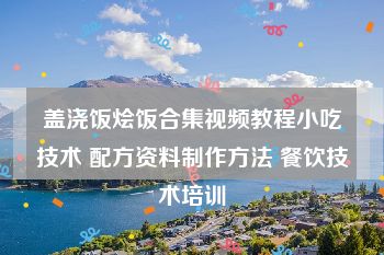 盖浇饭烩饭合集视频教程小吃技术 配方资料制作方法 餐饮技术培训