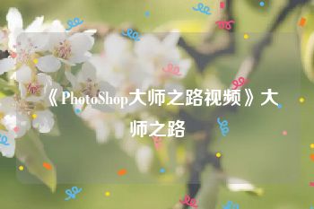 《PhotoShop大师之路视频》大师之路