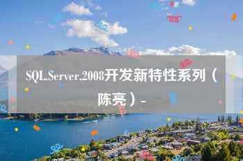 SQL.Server.2008开发新特性系列（陈亮）-