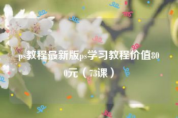 ps教程最新版ps学习教程价值800元（73课）