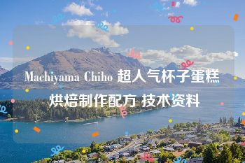 Machiyama Chiho 超人气杯子蛋糕 烘焙制作配方 技术资料