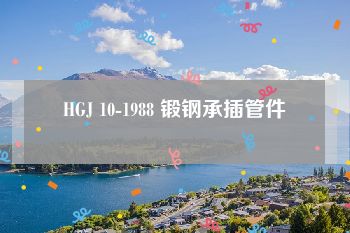 HGJ 10-1988 锻钢承插管件