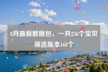 8月最新数据包，一共236个宝贝筛选版本168个